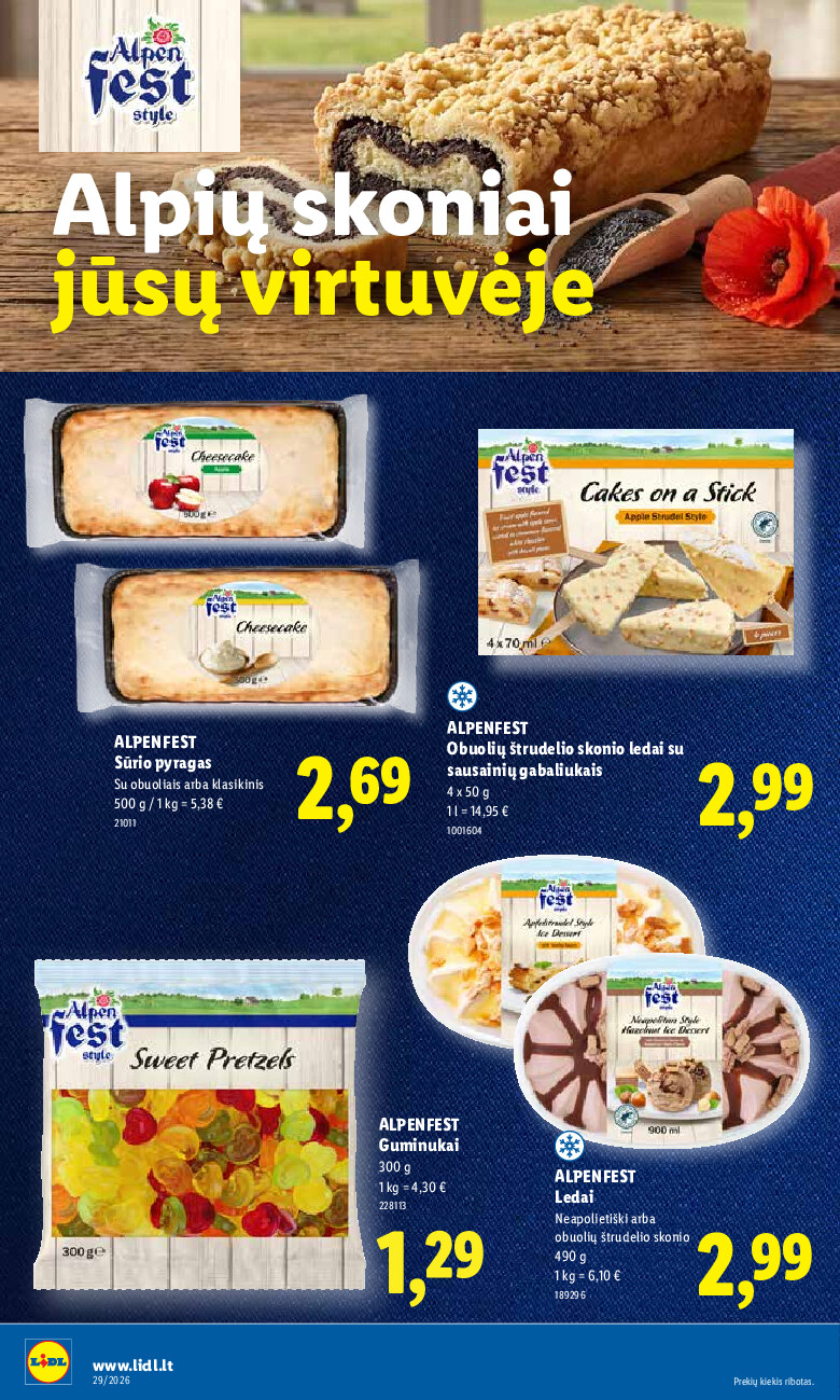 lidl - MAISTO PREKIŲ PASIŪLYMAI (2026-07-13 - 2026-07-19) - page: 14