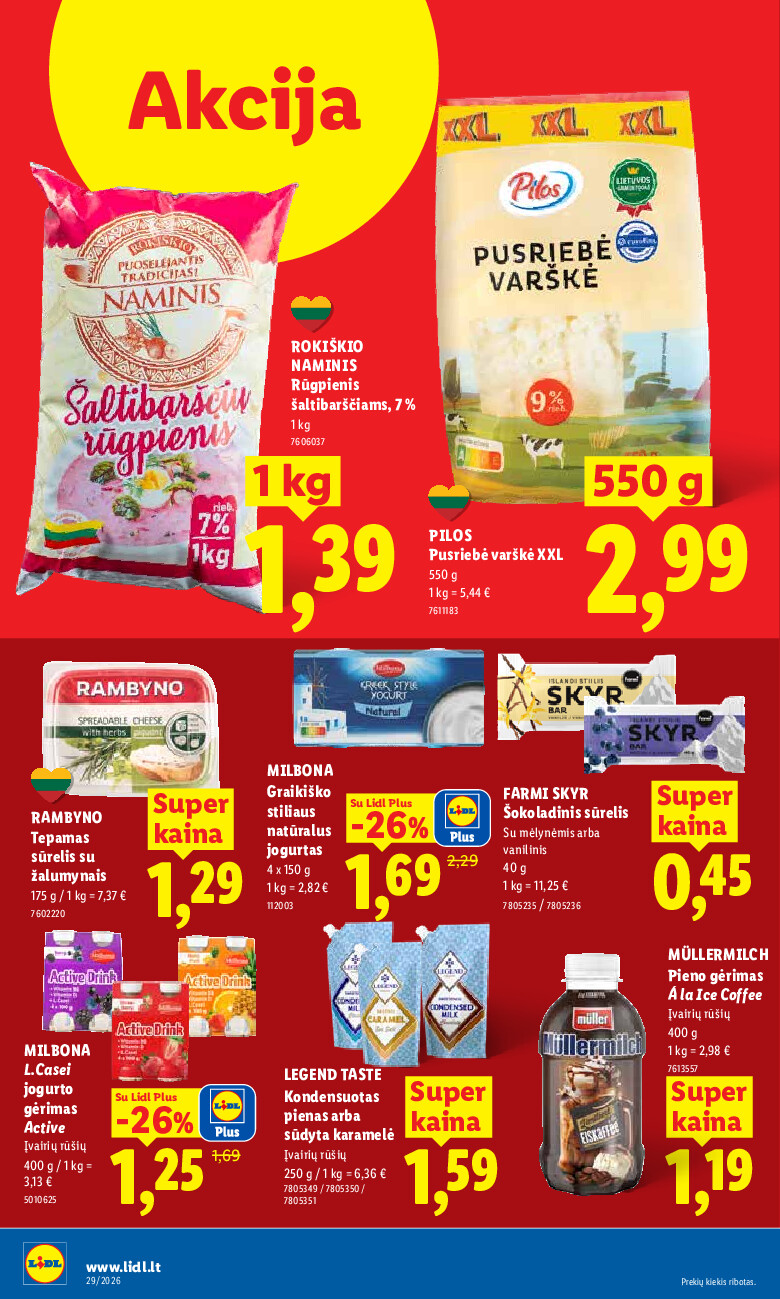 lidl - MAISTO PREKIŲ PASIŪLYMAI (2026-07-13 - 2026-07-19) - page: 16