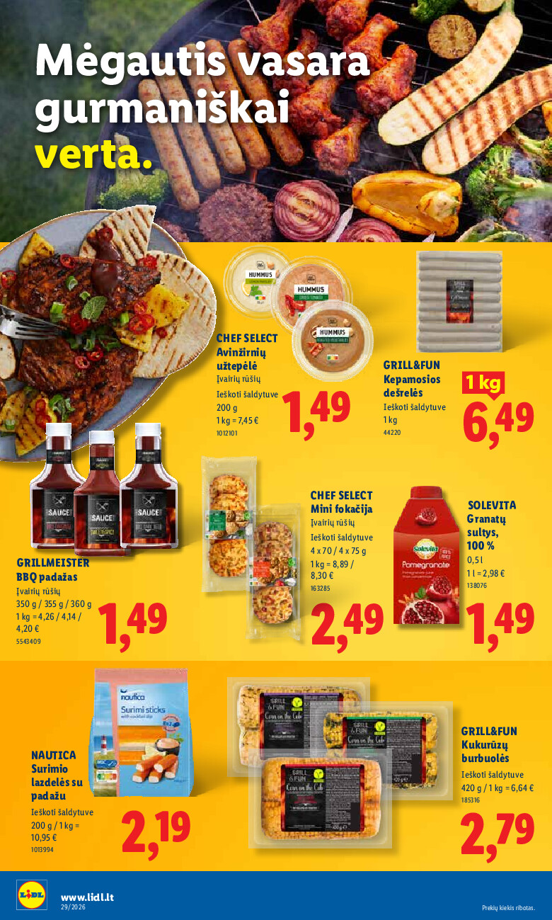 lidl - MAISTO PREKIŲ PASIŪLYMAI (2026-07-13 - 2026-07-19) - page: 18