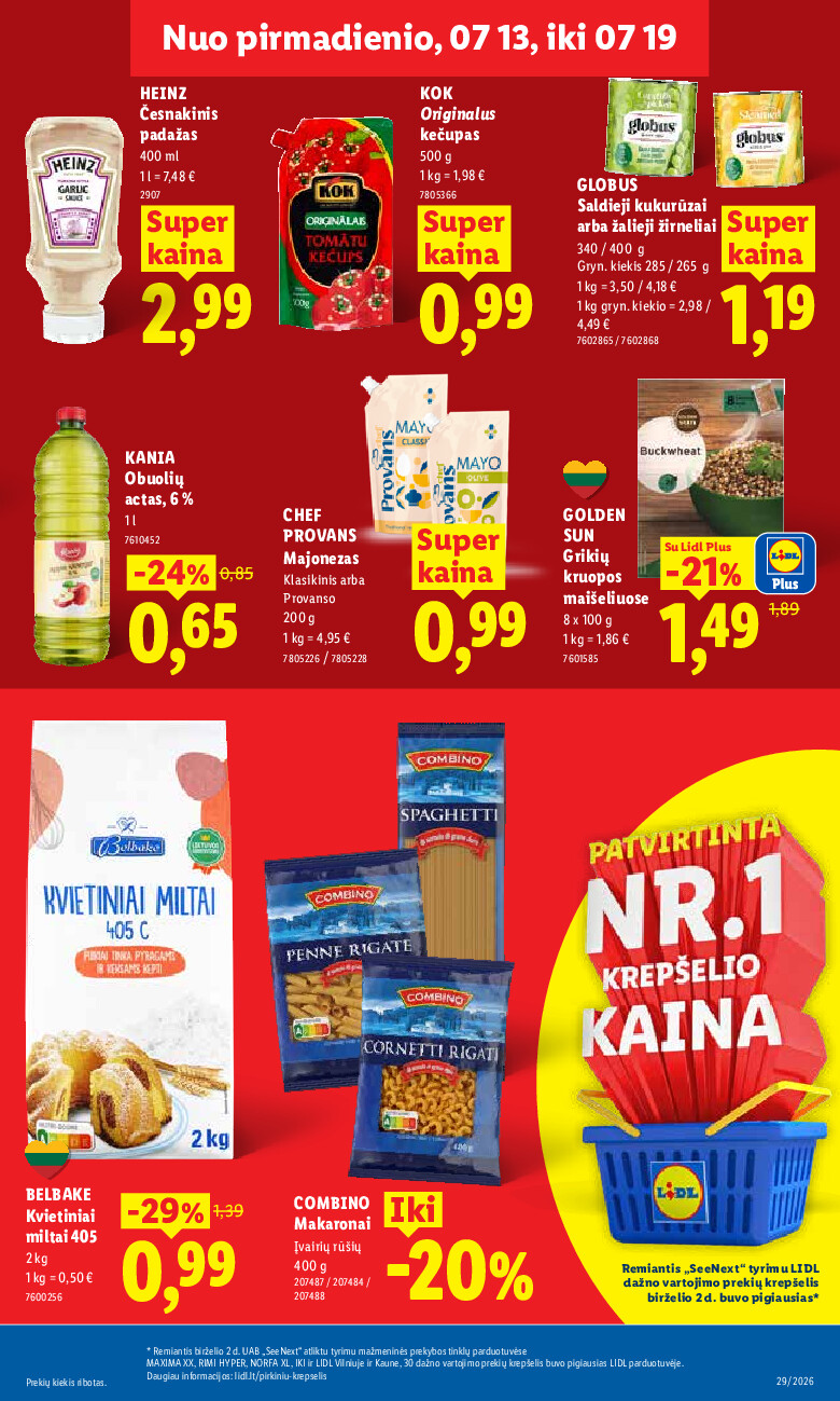 lidl - MAISTO PREKIŲ PASIŪLYMAI (2026-07-13 - 2026-07-19) - page: 19