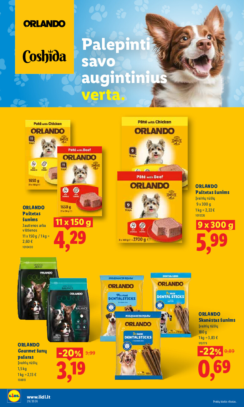lidl - MAISTO PREKIŲ PASIŪLYMAI (2026-07-13 - 2026-07-19) - page: 26