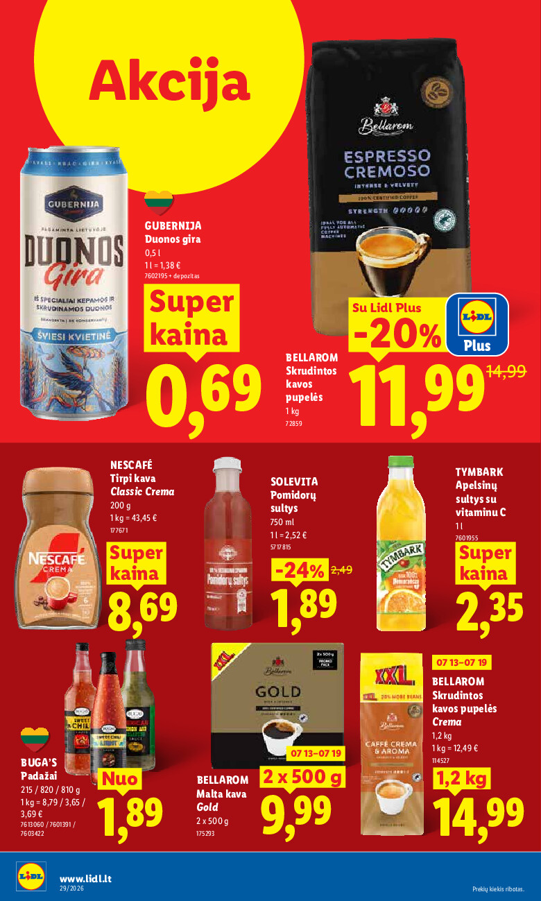 lidl - MAISTO PREKIŲ PASIŪLYMAI (2026-07-13 - 2026-07-19) - page: 30