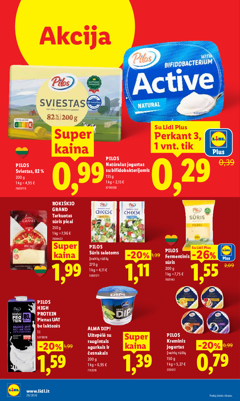 lidl - MAISTO PREKIŲ PASIŪLYMAI (2026-07-13 - 2026-07-19) - page: 32