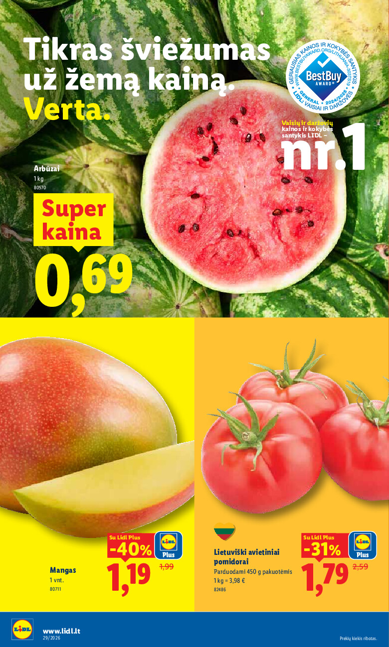 lidl - MAISTO PREKIŲ PASIŪLYMAI (2026-07-13 - 2026-07-19) - page: 36