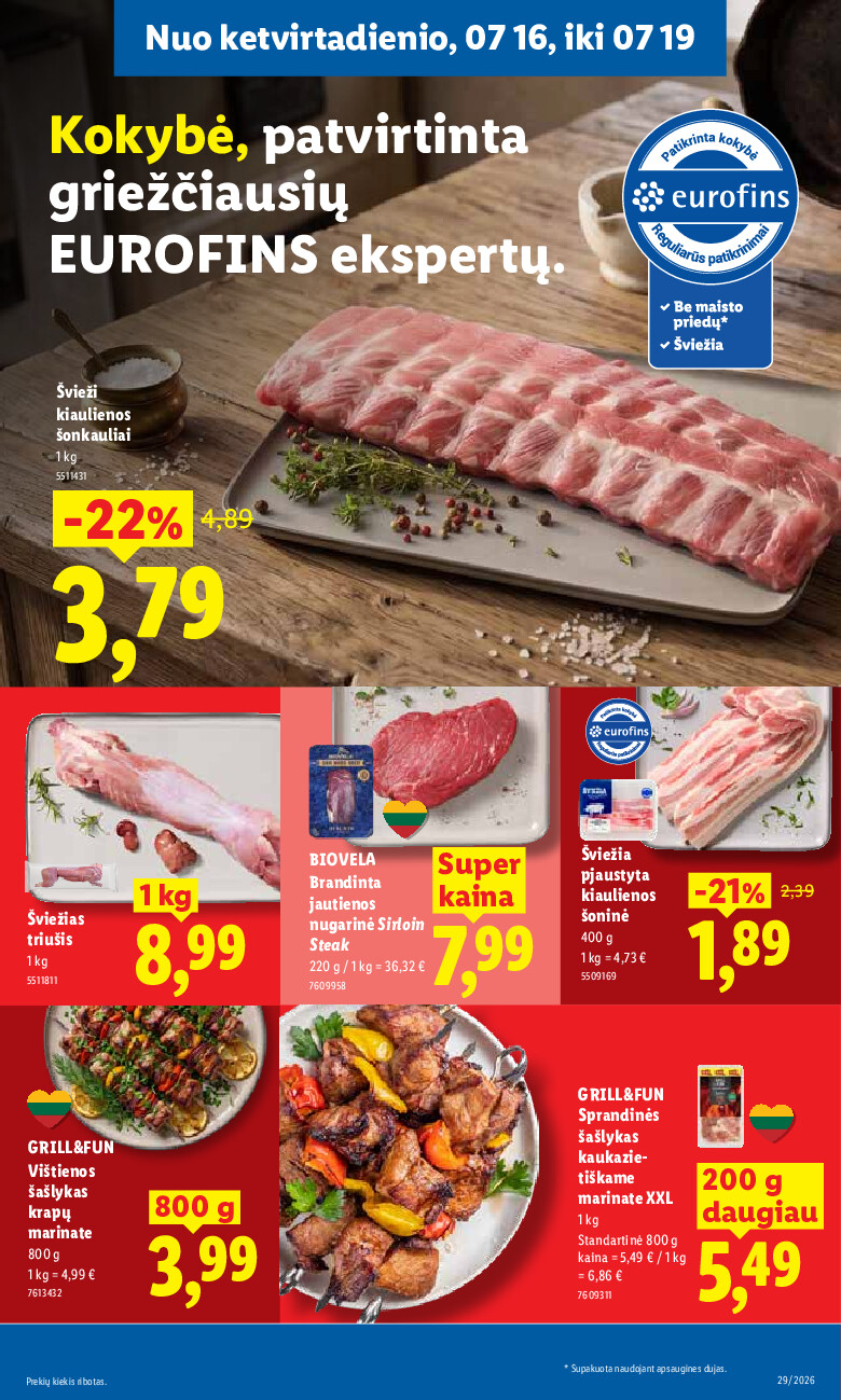lidl - MAISTO PREKIŲ PASIŪLYMAI (2026-07-13 - 2026-07-19) - page: 39