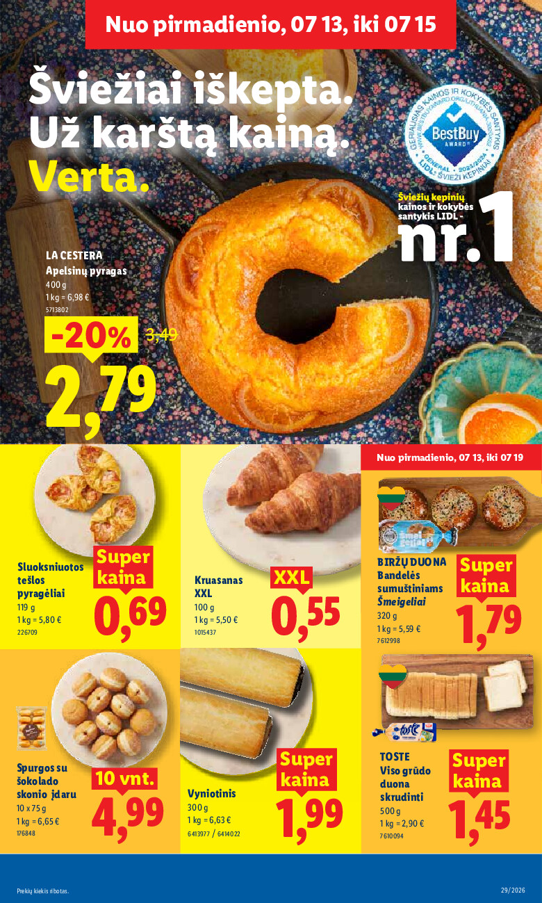 lidl - MAISTO PREKIŲ PASIŪLYMAI (2026-07-13 - 2026-07-19) - page: 7