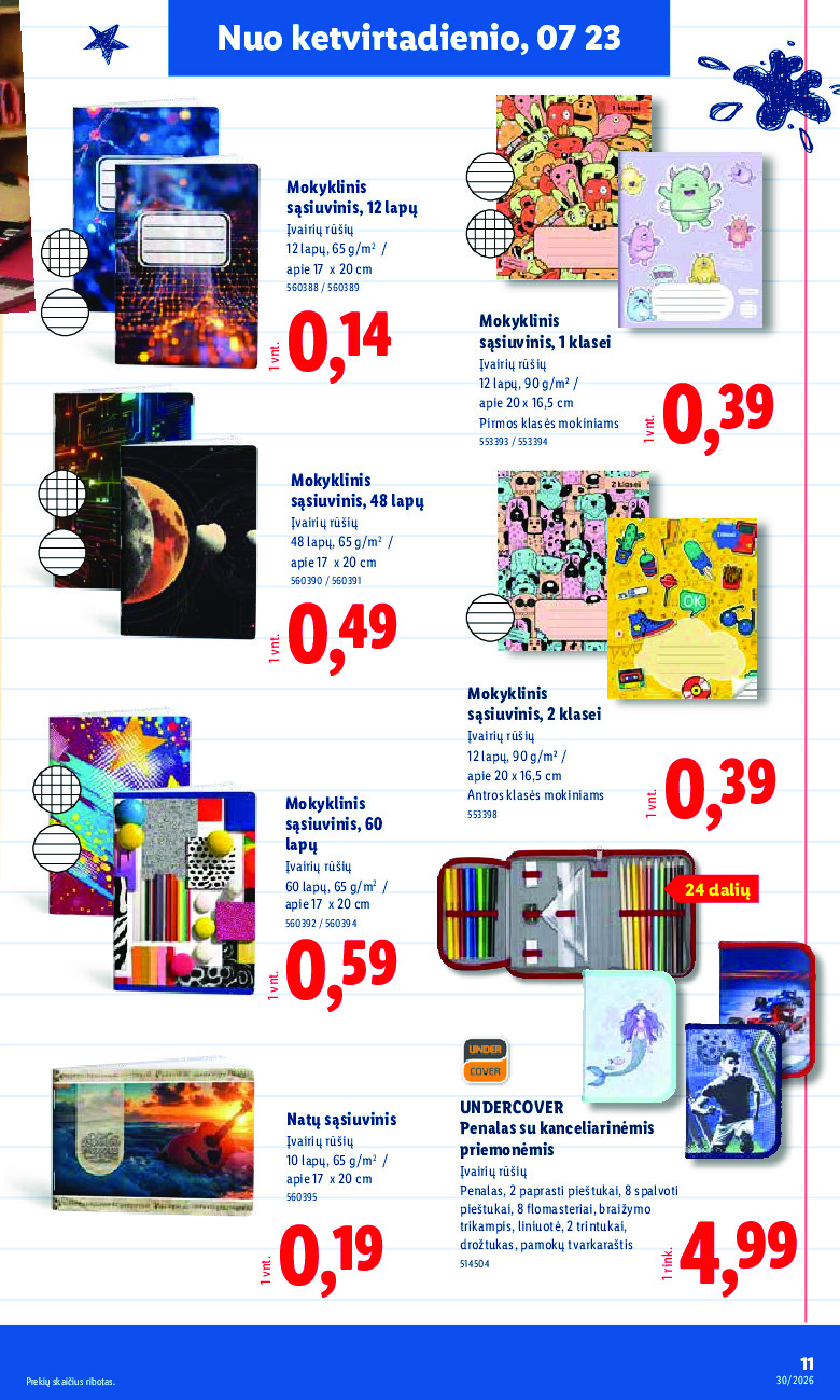 lidl - NE MAISTO PREKIŲ PASIŪLYMAI (2026-07-20 - 2026-07-26) - page: 11