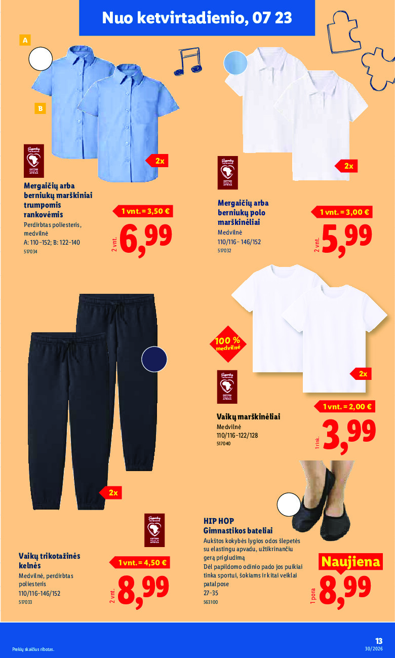 lidl - NE MAISTO PREKIŲ PASIŪLYMAI (2026-07-20 - 2026-07-26) - page: 13