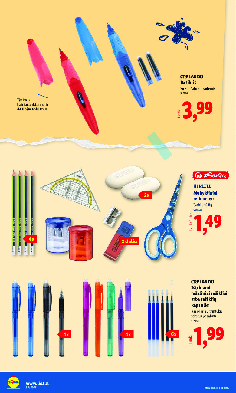 lidl - NE MAISTO PREKIŲ PASIŪLYMAI (2026-07-20 - 2026-07-26) - page: 14