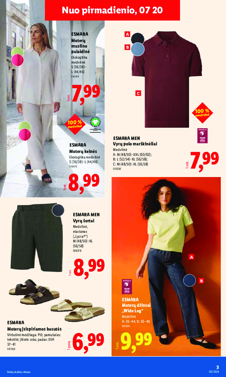 lidl - NE MAISTO PREKIŲ PASIŪLYMAI (2026-07-20 - 2026-07-26) - page: 3