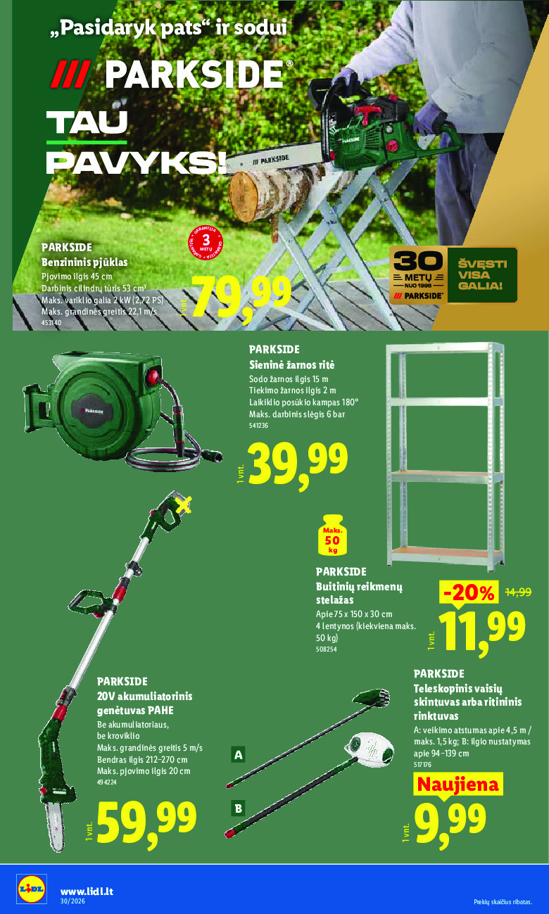 lidl - NE MAISTO PREKIŲ PASIŪLYMAI (2026-07-20 - 2026-07-26) - page: 22