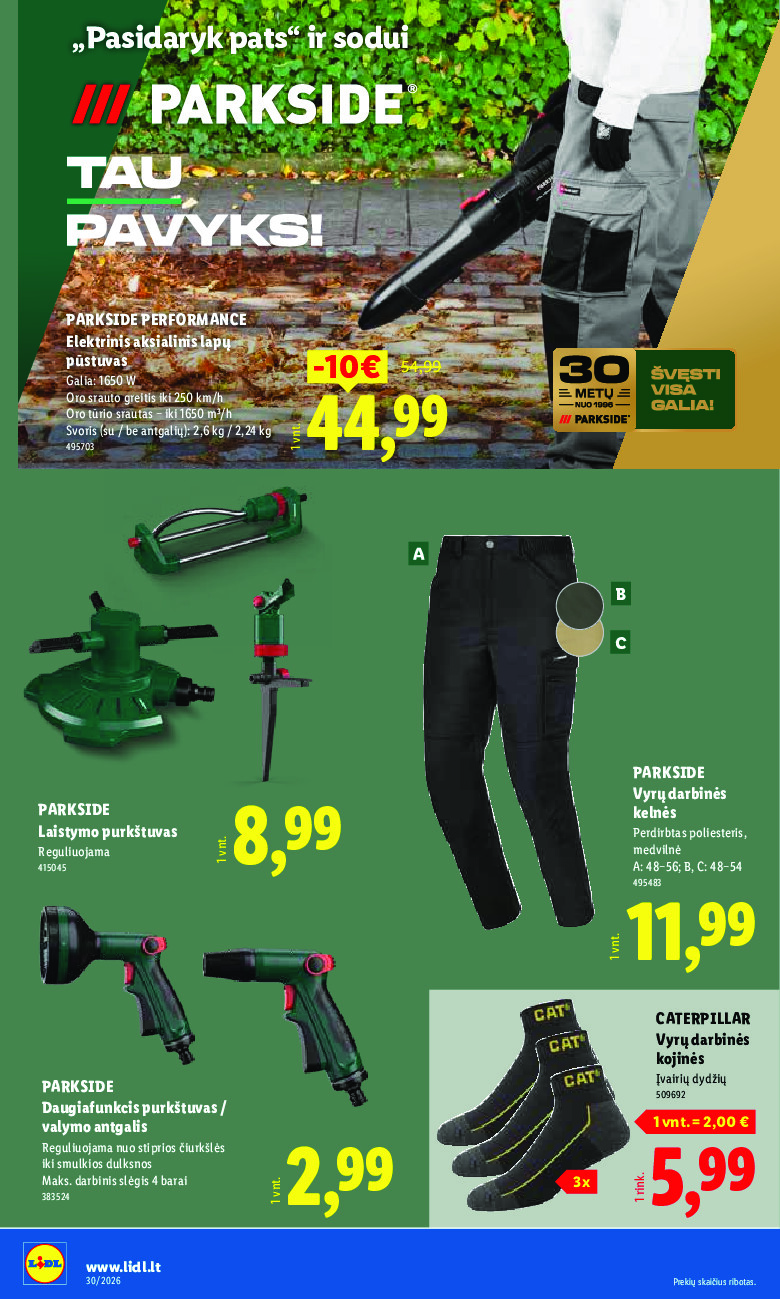 lidl - NE MAISTO PREKIŲ PASIŪLYMAI (2026-07-20 - 2026-07-26) - page: 24