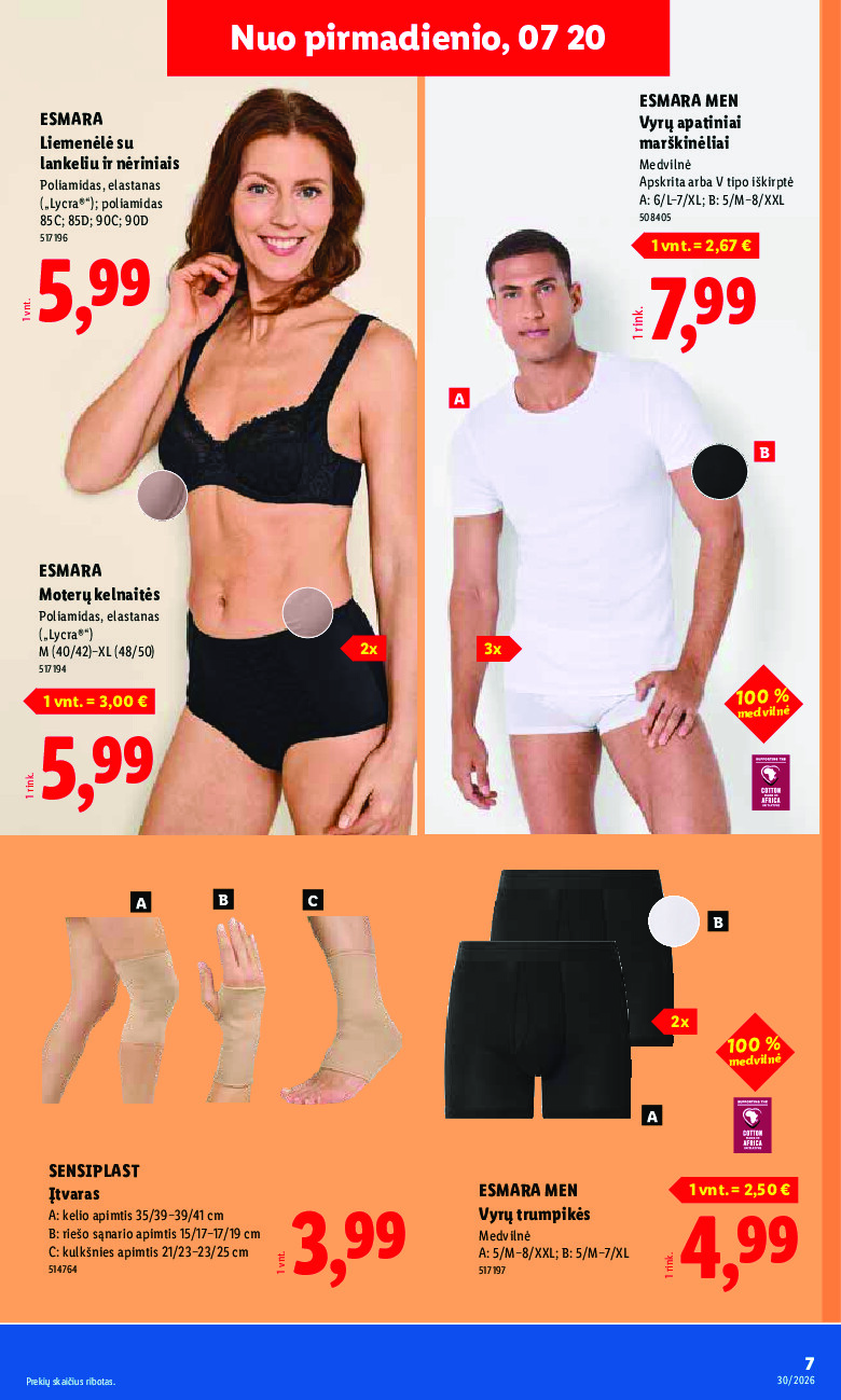 lidl - NE MAISTO PREKIŲ PASIŪLYMAI (2026-07-20 - 2026-07-26) - page: 7