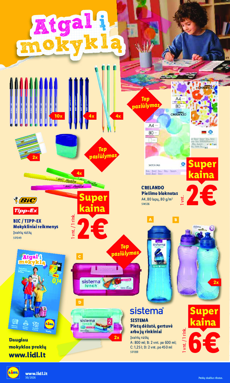 lidl - NE MAISTO PREKIŲ PASIŪLYMAI (2026-07-20 - 2026-07-26) - page: 10
