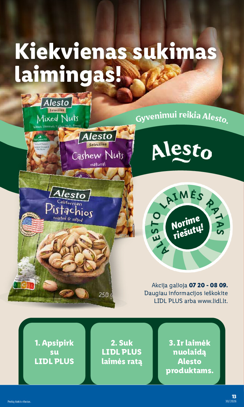 lidl - MAISTO PREKIŲ PASIŪLYMAI (2026-07-20 - 2026-07-26) - page: 13