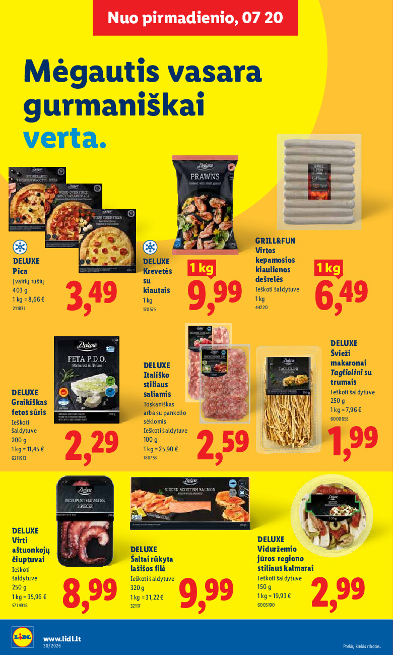 lidl - MAISTO PREKIŲ PASIŪLYMAI (2026-07-20 - 2026-07-26) - page: 14