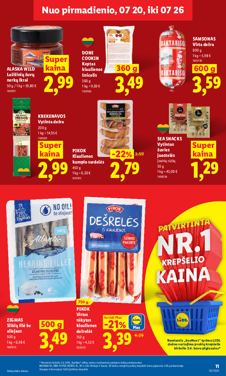 lidl - MAISTO PREKIŲ PASIŪLYMAI (2026-07-20 - 2026-07-26) - page: 19