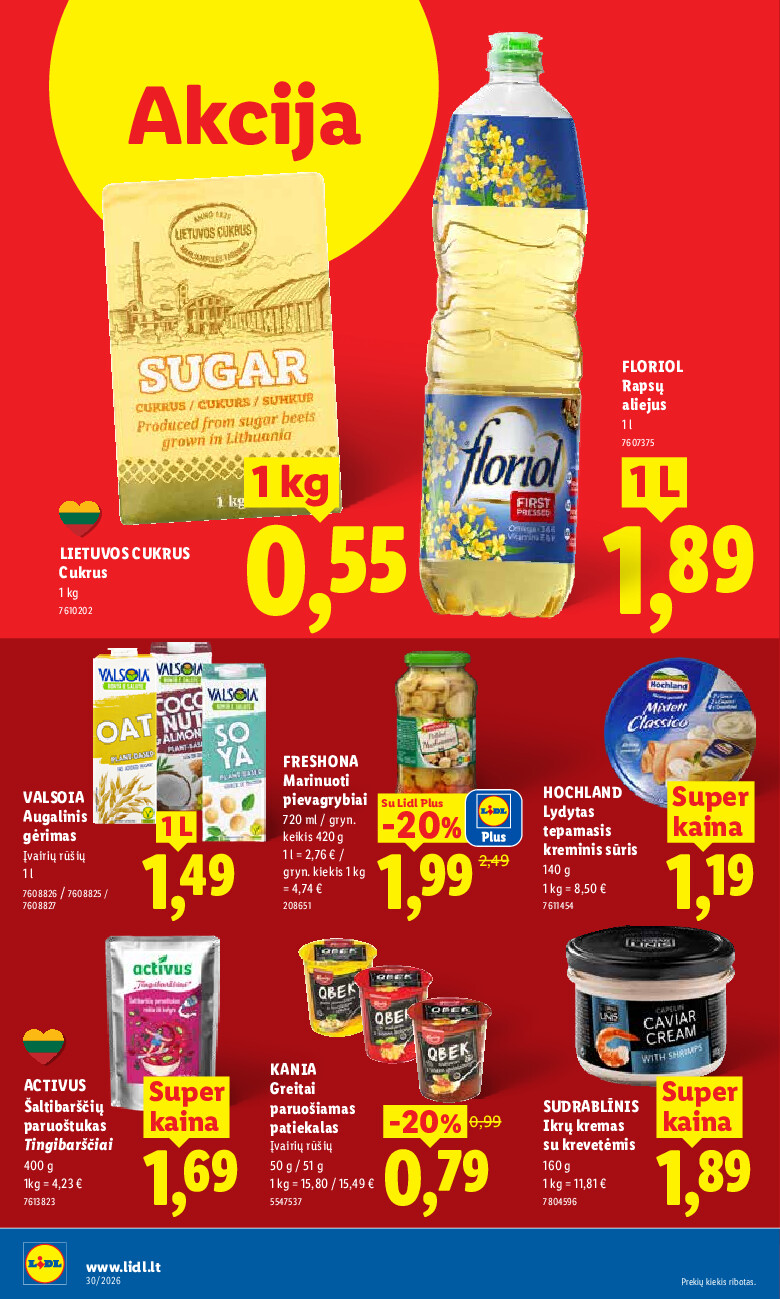 lidl - MAISTO PREKIŲ PASIŪLYMAI (2026-07-20 - 2026-07-26) - page: 20