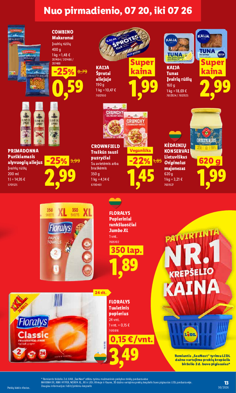 lidl - MAISTO PREKIŲ PASIŪLYMAI (2026-07-20 - 2026-07-26) - page: 21