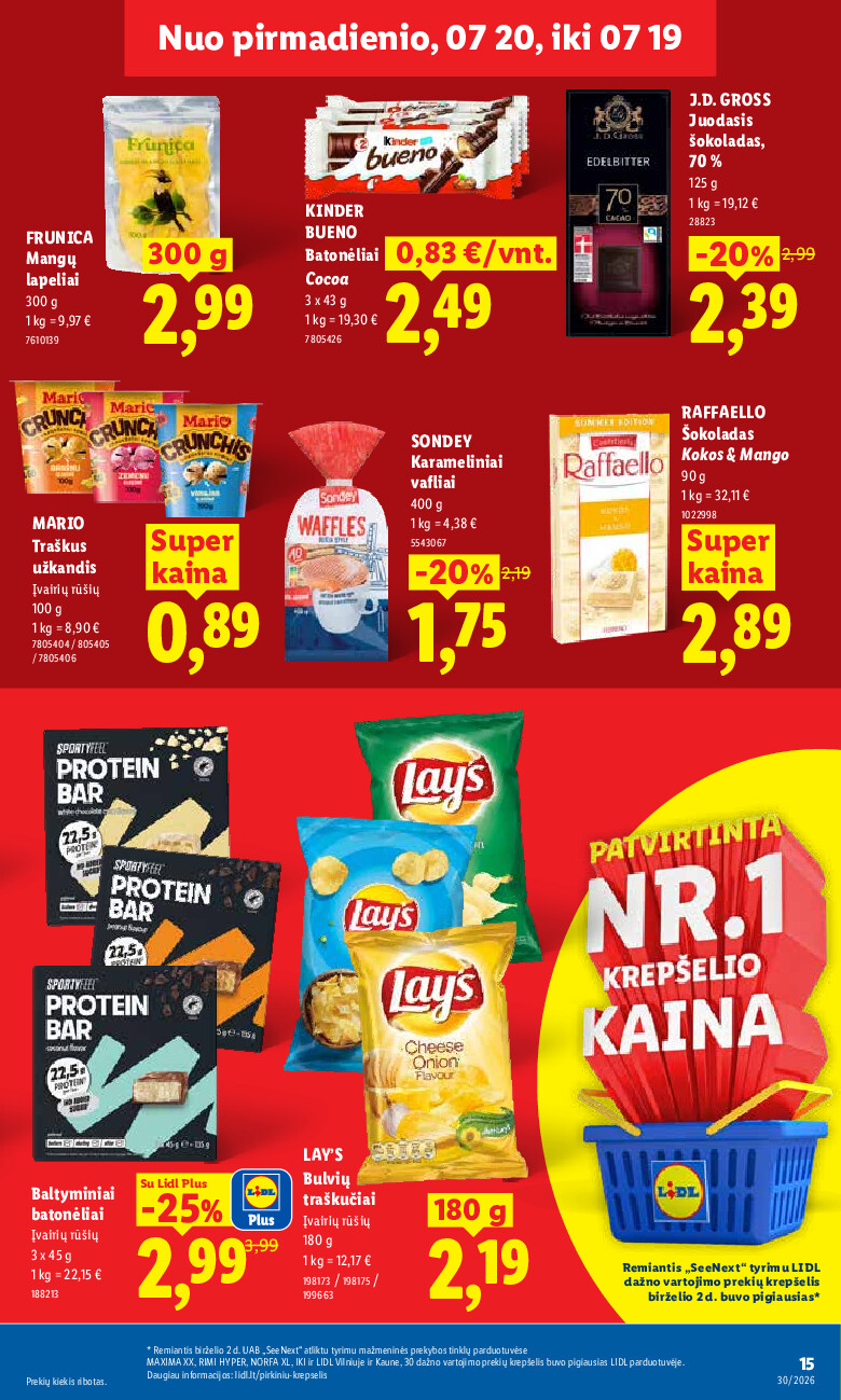 lidl - MAISTO PREKIŲ PASIŪLYMAI (2026-07-20 - 2026-07-26) - page: 23
