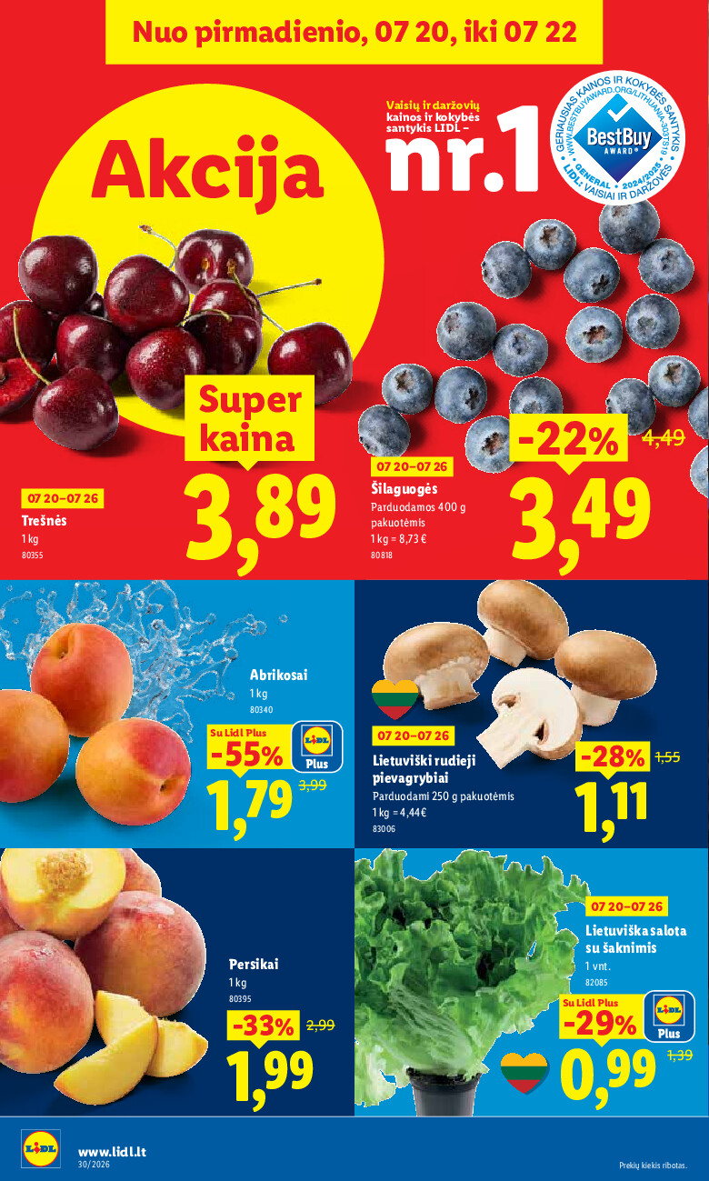 lidl - MAISTO PREKIŲ PASIŪLYMAI (2026-07-20 - 2026-07-26) - page: 4