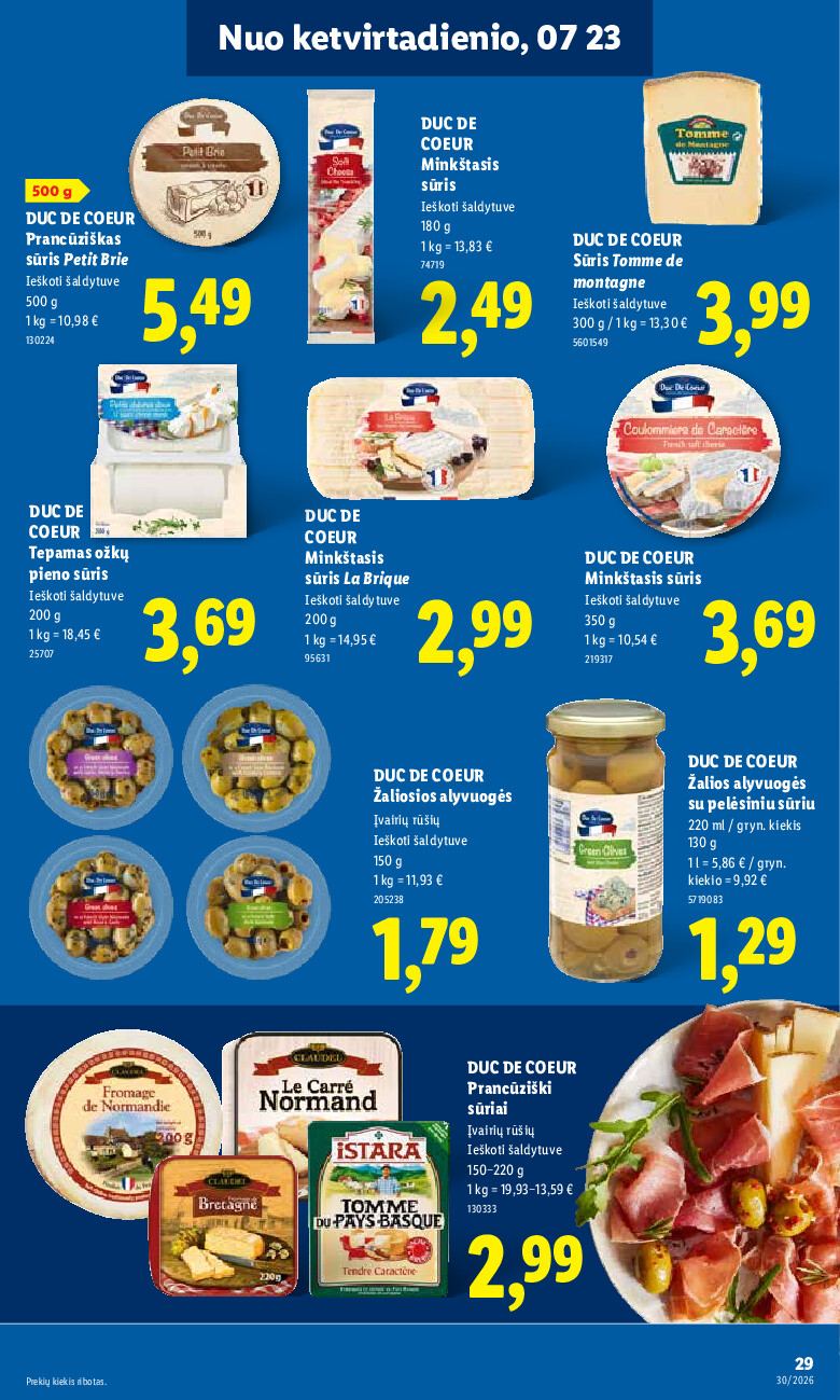 lidl - MAISTO PREKIŲ PASIŪLYMAI (2026-07-20 - 2026-07-26) - page: 35