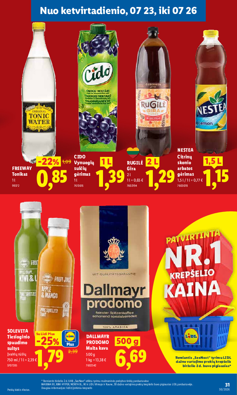 lidl - MAISTO PREKIŲ PASIŪLYMAI (2026-07-20 - 2026-07-26) - page: 37