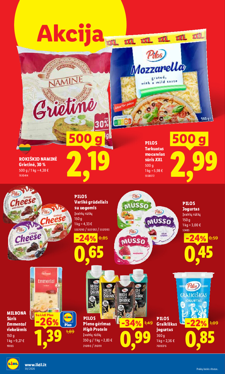 lidl - MAISTO PREKIŲ PASIŪLYMAI (2026-07-20 - 2026-07-26) - page: 38