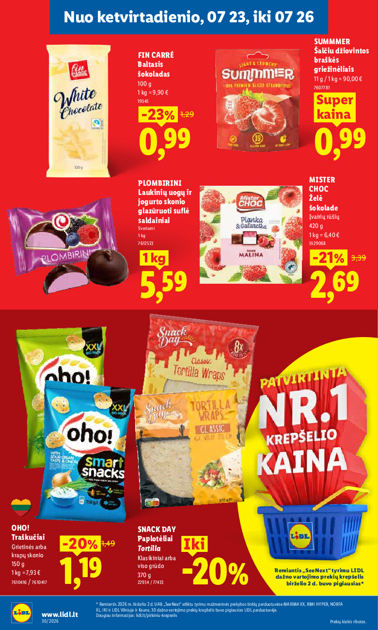 lidl - MAISTO PREKIŲ PASIŪLYMAI (2026-07-20 - 2026-07-26) - page: 40