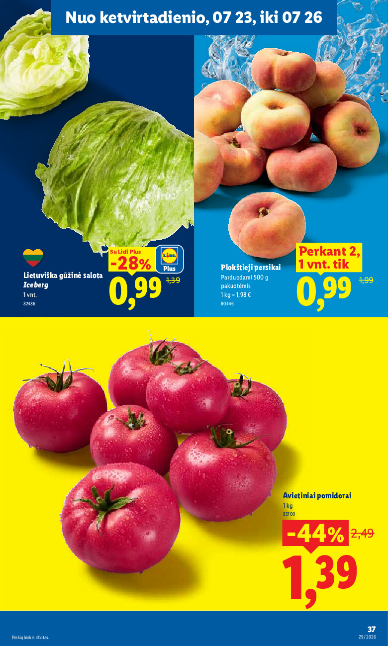 lidl - MAISTO PREKIŲ PASIŪLYMAI (2026-07-20 - 2026-07-26) - page: 43