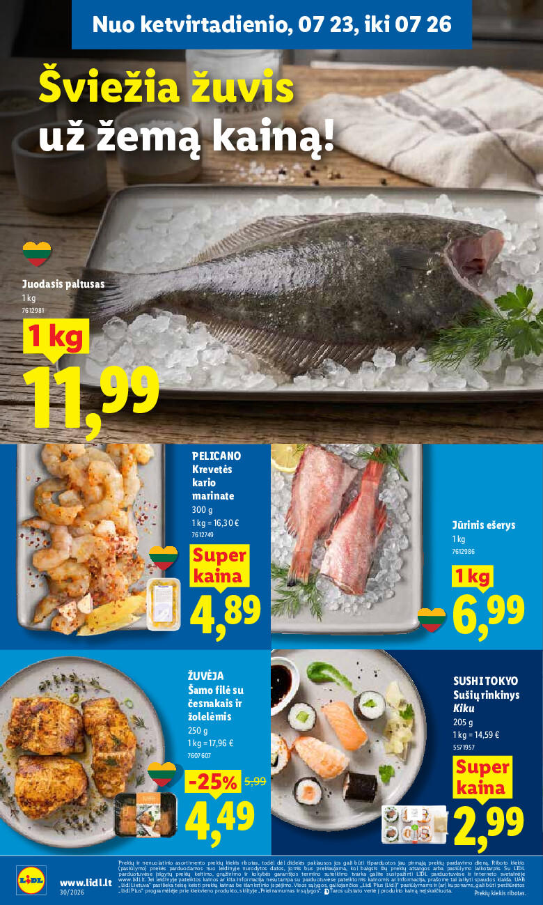 lidl - MAISTO PREKIŲ PASIŪLYMAI (2026-07-20 - 2026-07-26) - page: 44