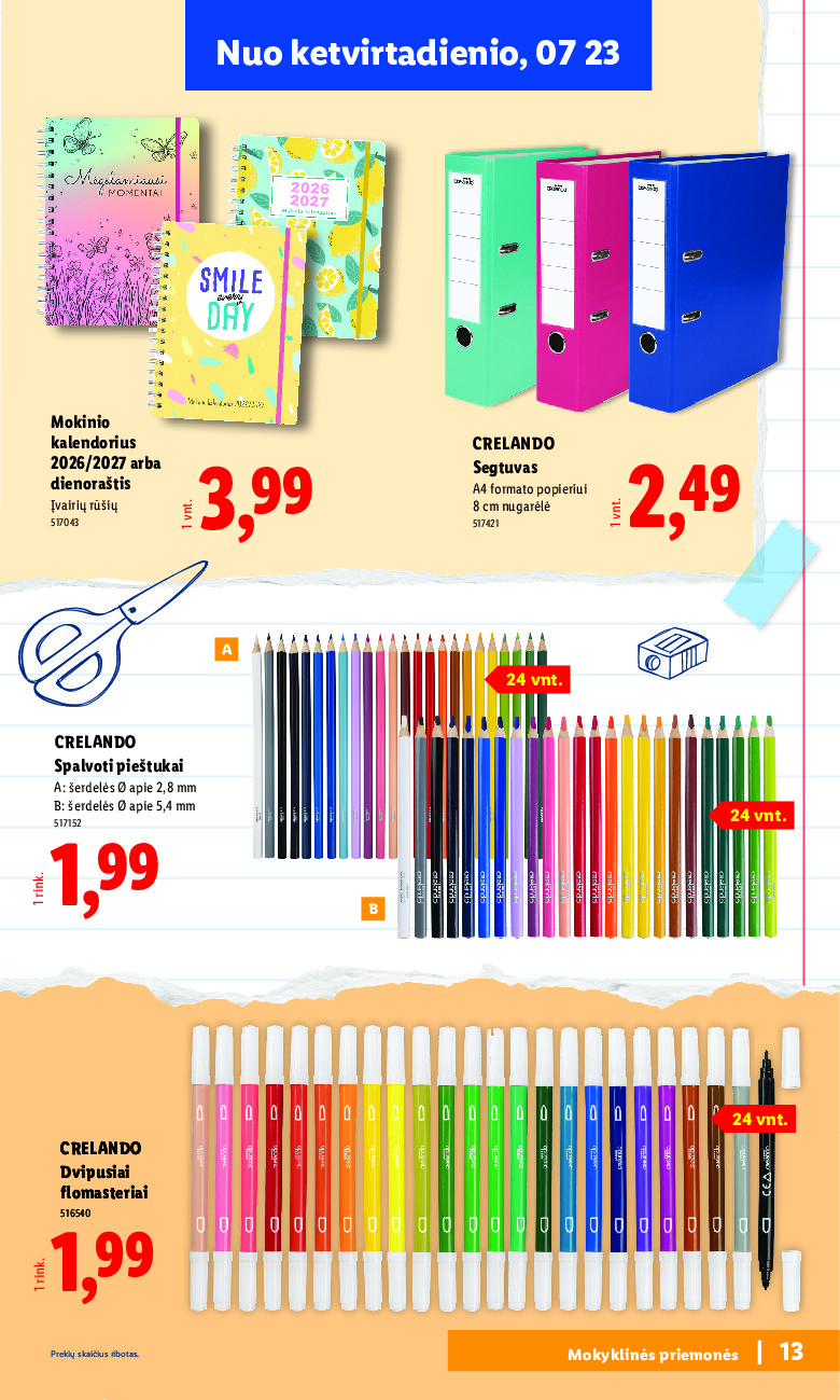 lidl - Atgal į mokyklą (2026-07-20 - 2026-09-06) - page: 13