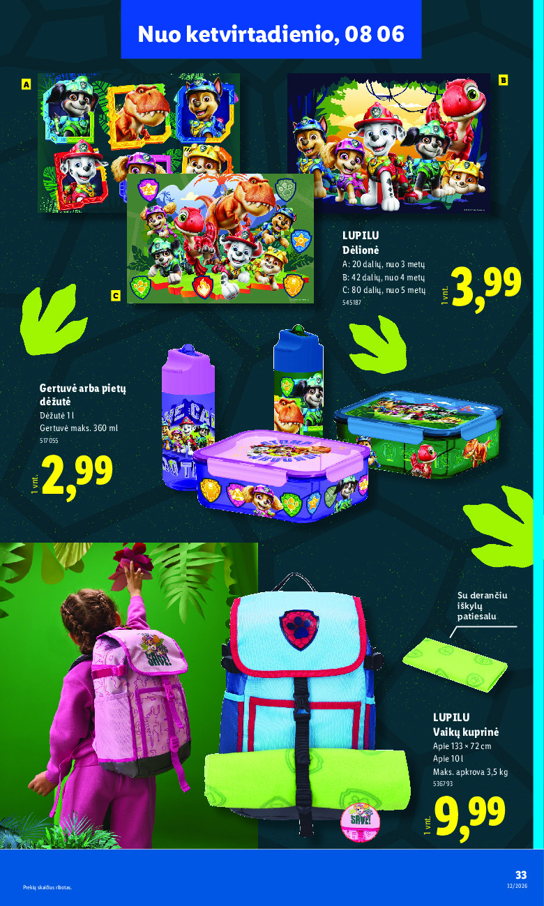 lidl - Atgal į mokyklą (2026-07-20 - 2026-09-06) - page: 33