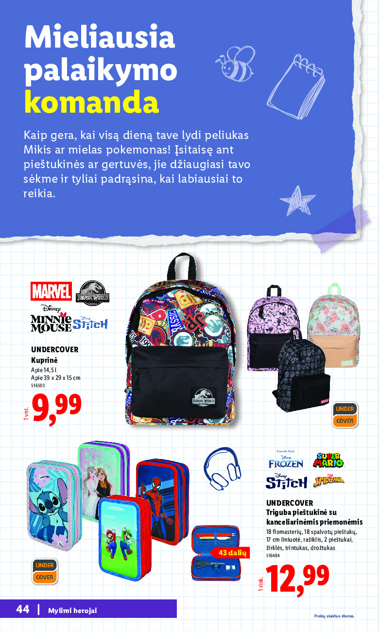 lidl - Atgal į mokyklą (2026-07-20 - 2026-09-06) - page: 44