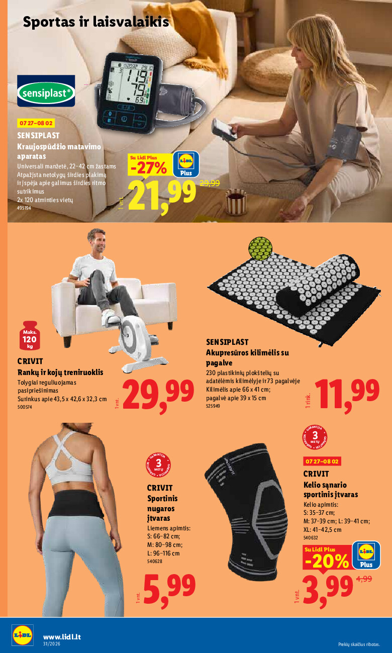 lidl - NE MAISTO PREKIŲ PASIŪLYMAI (2026-07-27 - 2026-08-02) - page: 8