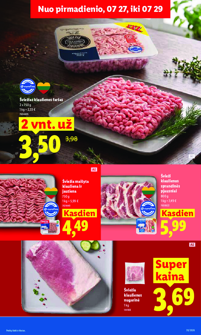 lidl - MAISTO PREKIŲ PASIŪLYMAI (2026-07-27 - 2026-08-02) - page: 13
