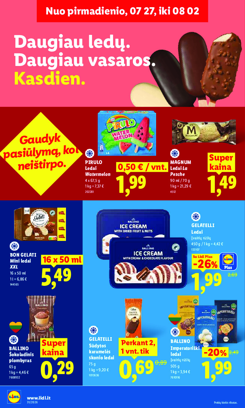 lidl - MAISTO PREKIŲ PASIŪLYMAI (2026-07-27 - 2026-08-02) - page: 24