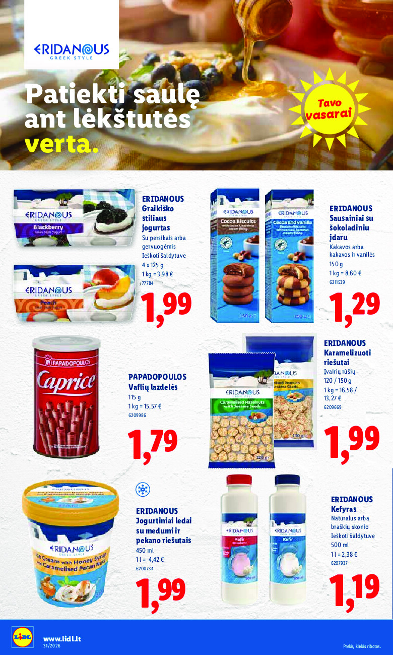 lidl - MAISTO PREKIŲ PASIŪLYMAI (2026-07-27 - 2026-08-02) - page: 30