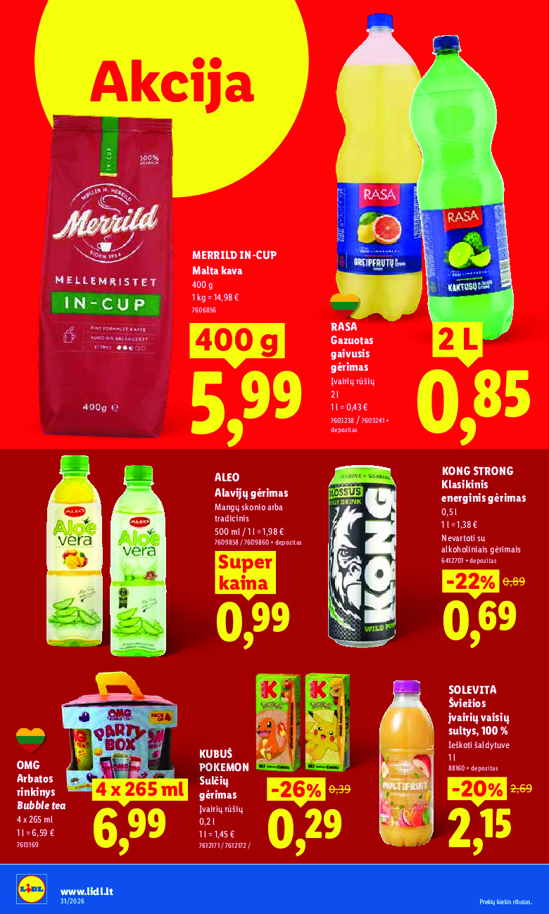 lidl - MAISTO PREKIŲ PASIŪLYMAI (2026-07-27 - 2026-08-02) - page: 32