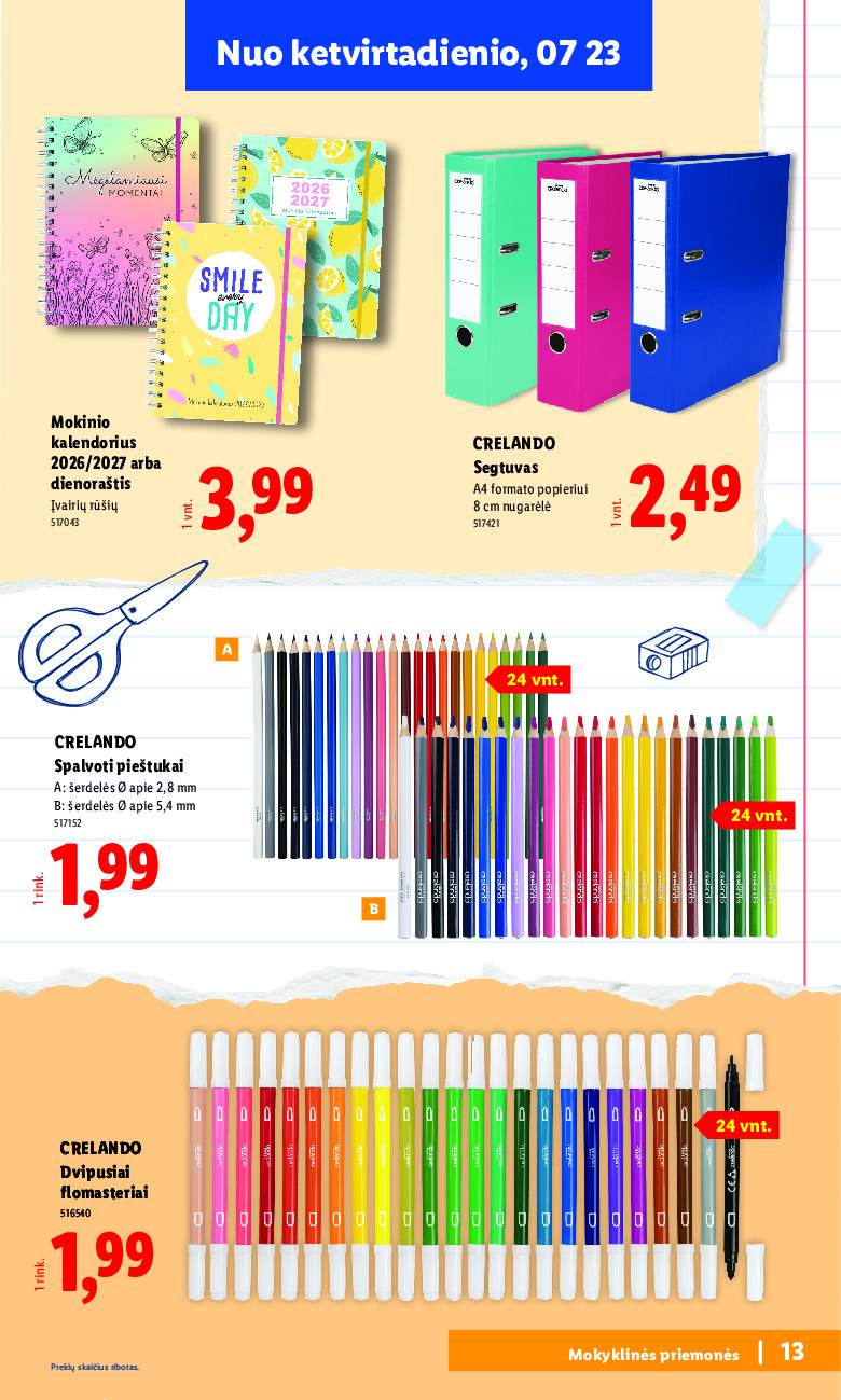 lidl - Atgal į mokyklą (2026-07-20 - 2026-09-06) - page: 13