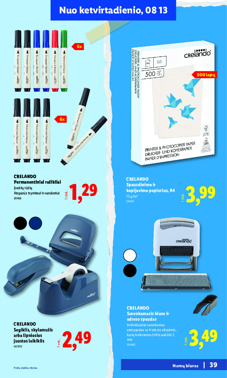 lidl - Atgal į mokyklą (2026-07-20 - 2026-09-06) - page: 39