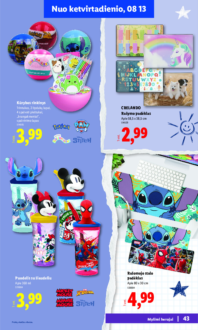lidl - Atgal į mokyklą (2026-07-20 - 2026-09-06) - page: 43