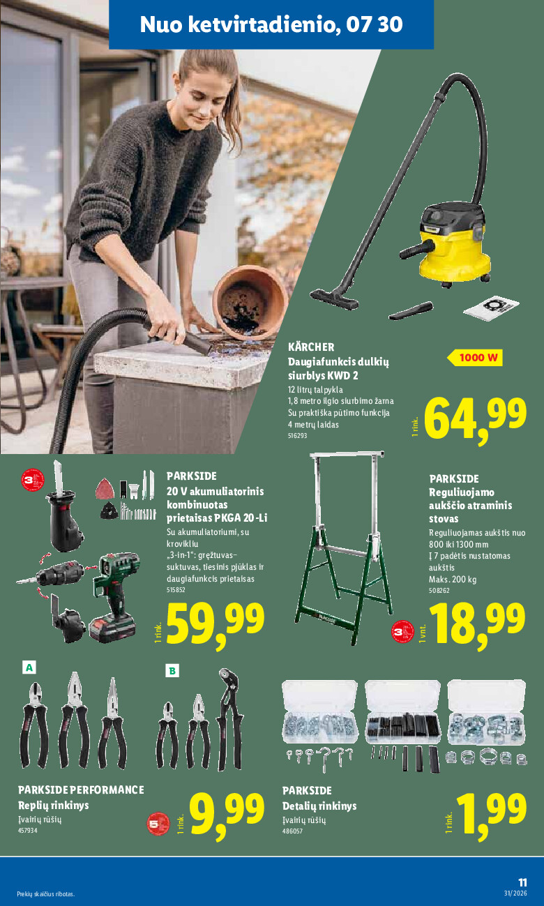 lidl - NE MAISTO PREKIŲ PASIŪLYMAI (2026-07-27 - 2026-08-02) - page: 11