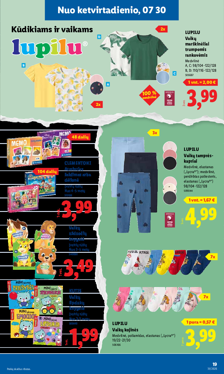 lidl - NE MAISTO PREKIŲ PASIŪLYMAI (2026-07-27 - 2026-08-02) - page: 19