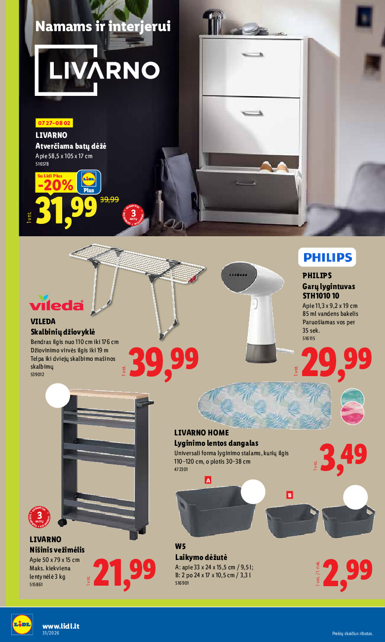 lidl - NE MAISTO PREKIŲ PASIŪLYMAI (2026-07-27 - 2026-08-02) - page: 4
