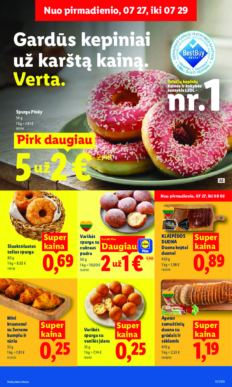 lidl - MAISTO PREKIŲ PASIŪLYMAI (2026-07-27 - 2026-08-02) - page: 11