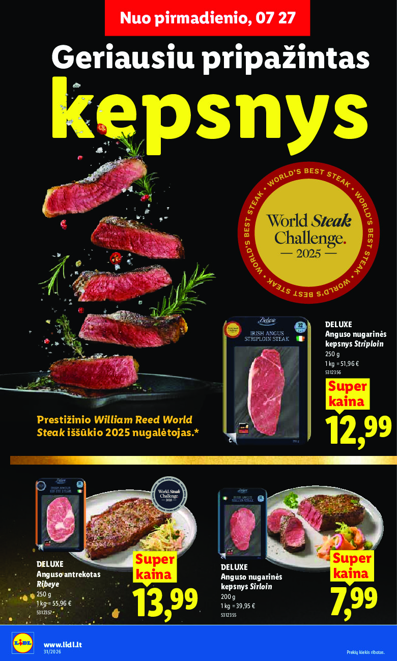 lidl - MAISTO PREKIŲ PASIŪLYMAI (2026-07-27 - 2026-08-02) - page: 14