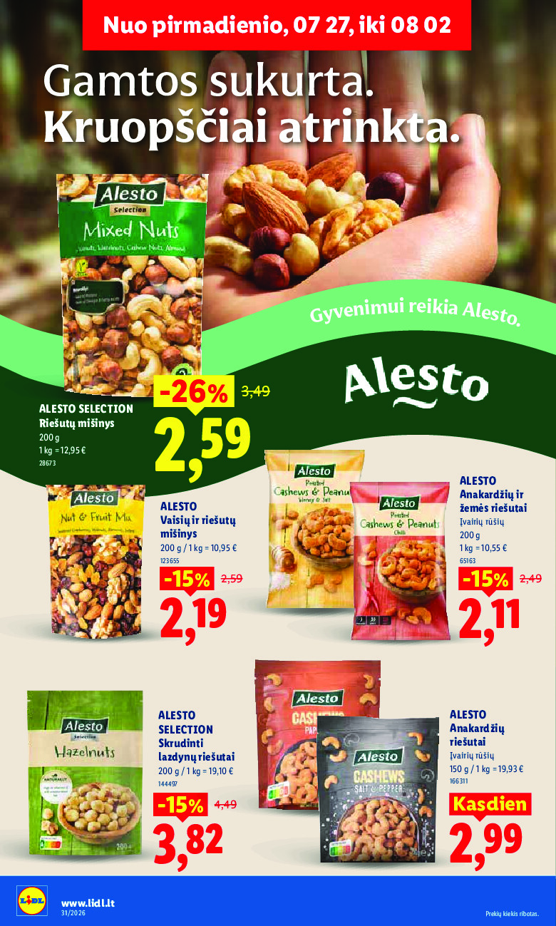 lidl - MAISTO PREKIŲ PASIŪLYMAI (2026-07-27 - 2026-08-02) - page: 16