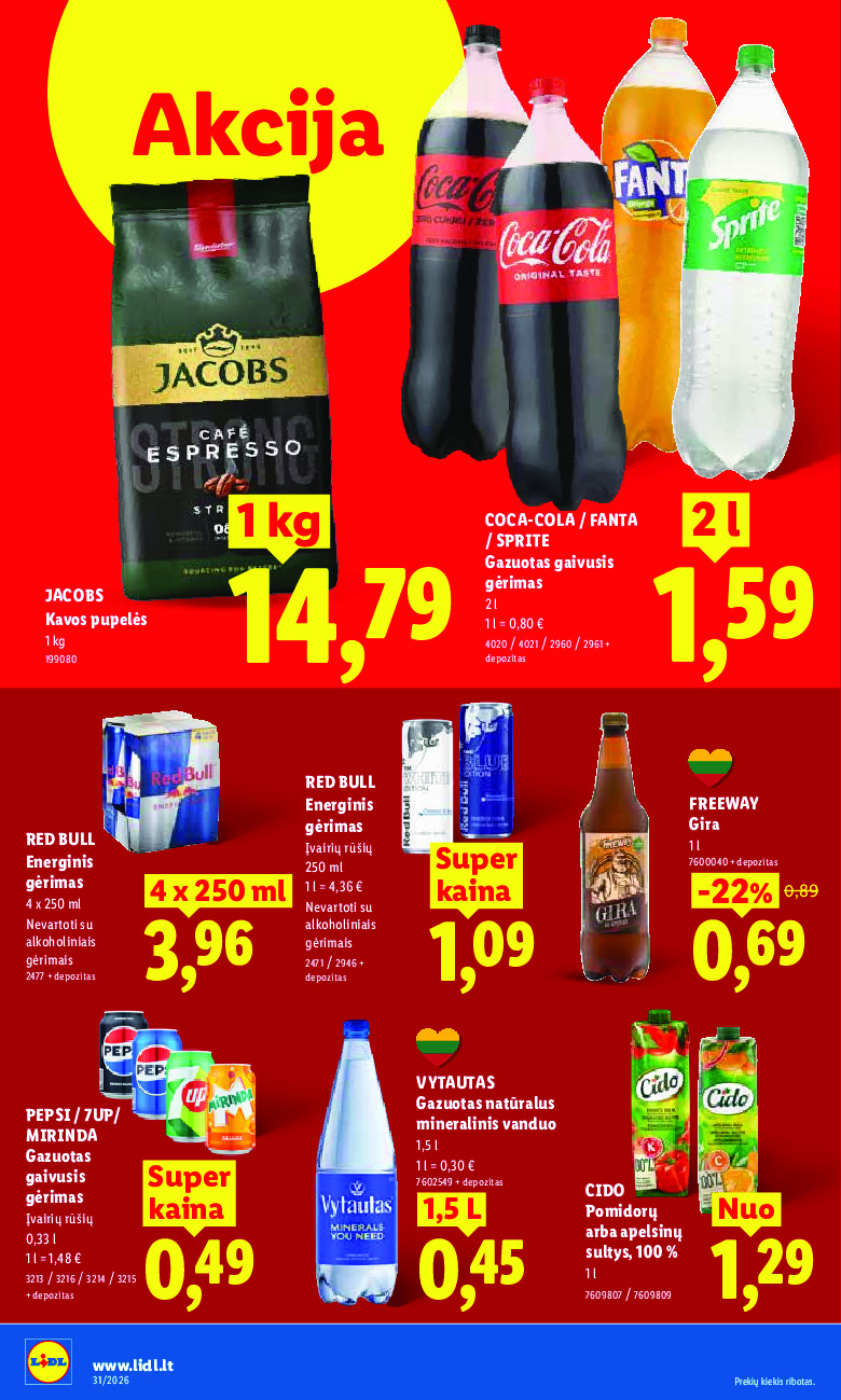 lidl - MAISTO PREKIŲ PASIŪLYMAI (2026-07-27 - 2026-08-02) - page: 22