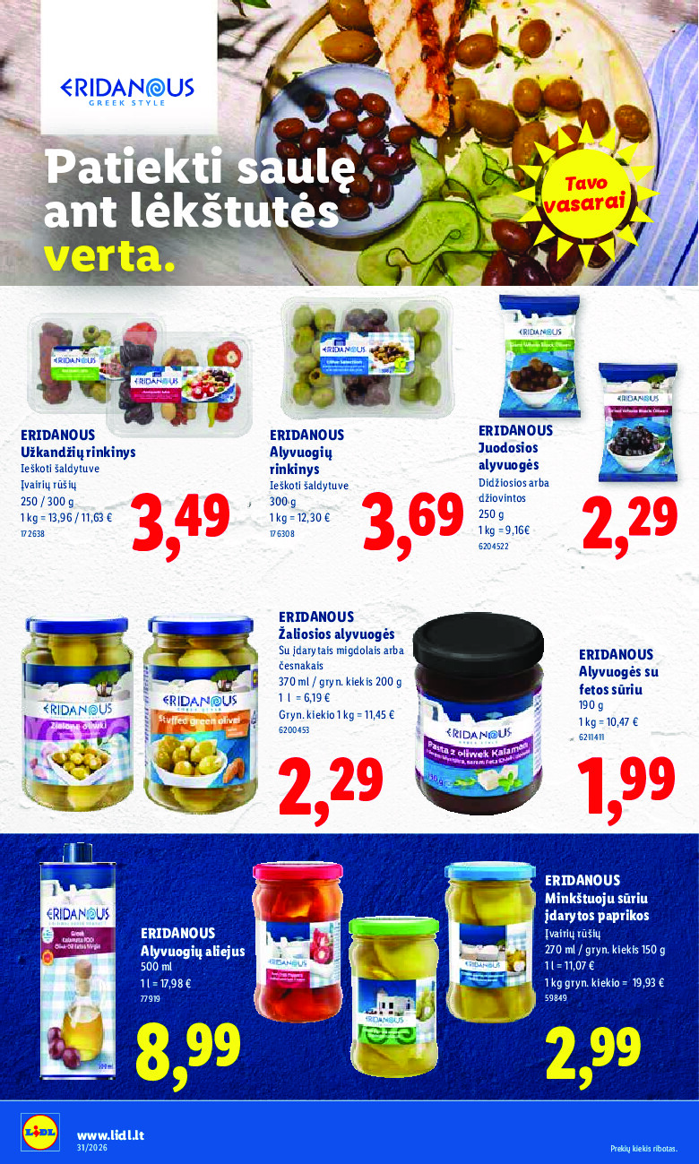 lidl - MAISTO PREKIŲ PASIŪLYMAI (2026-07-27 - 2026-08-02) - page: 26